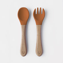 Load image into Gallery viewer, Cinnamon – Fork & Spoon Set