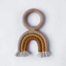 Load image into Gallery viewer, Gold Mix – Macramé Rainbow Toy