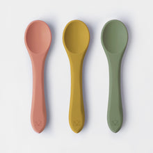Load image into Gallery viewer, Honeysuckle/Mustard/Thyme – Silicone Spoon Set