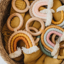 Load image into Gallery viewer, Gold Mix – Macramé Rainbow Toy