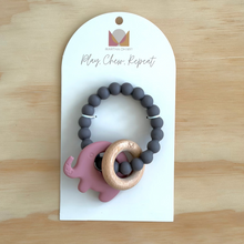 Load image into Gallery viewer, Mauve Mix - Elephant Rattle
