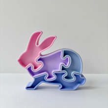 Load image into Gallery viewer, Purple Mix  – Rabbit Silicone Jigsaw
