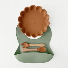 Load image into Gallery viewer, Thyme / Cinnamon – Lion Plate Weaning Set
