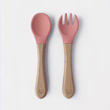 Load image into Gallery viewer, Rose – Fork &amp; Spoon Set
