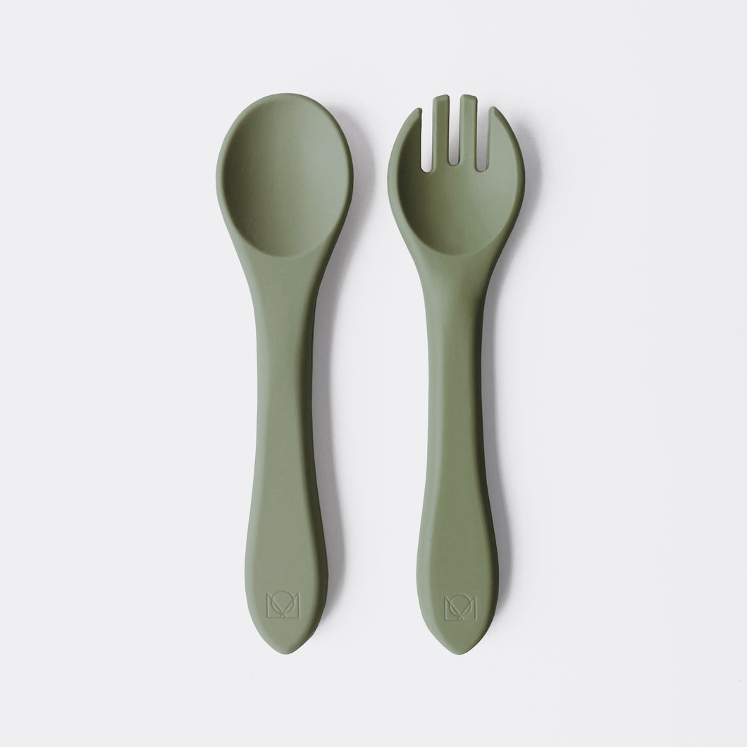 Thyme – Silicone Fork & Spoon Set